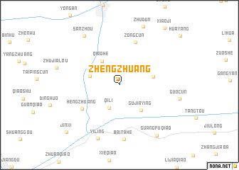 map of Zhengzhuang