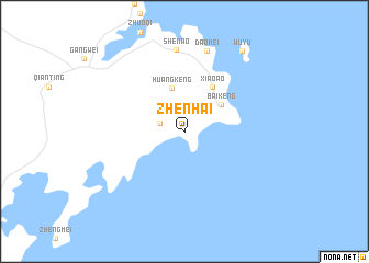 map of Zhenhai