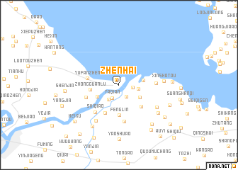 map of Zhenhai