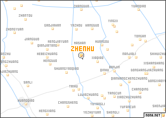 map of Zhenhu