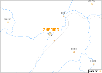 map of Zhening