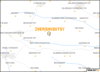 map of Zhenishkovtsy