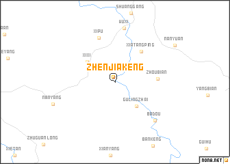 map of Zhenjiakeng