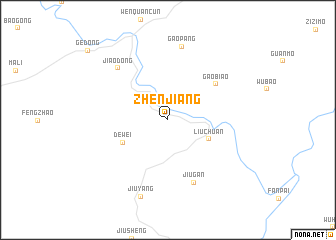 map of Zhenjiang