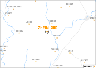 map of Zhenjiang