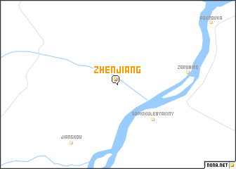 map of Zhenjiang
