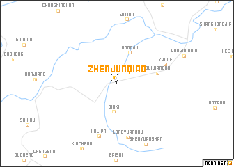 map of Zhenjunqiao