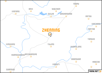 map of Zhenning