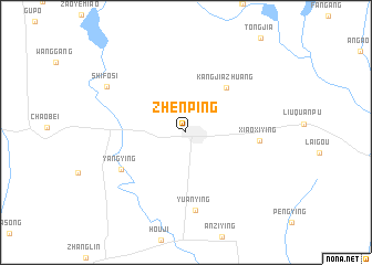 map of Zhenping
