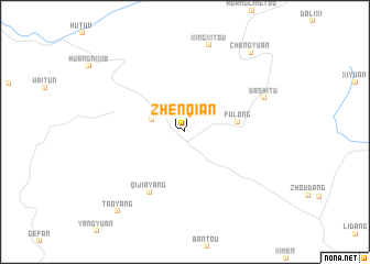 map of Zhenqian