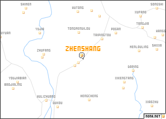 map of Zhenshang