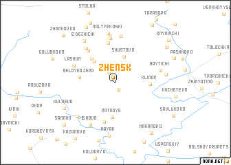 map of Zhensk