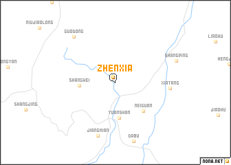 map of Zhenxia