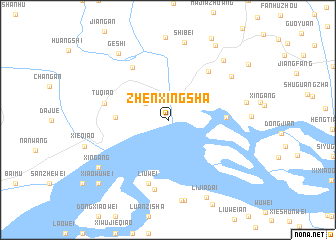 map of Zhenxingsha