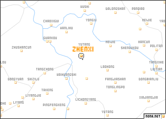 map of Zhenxi