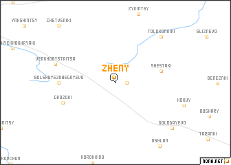 map of Zhëny