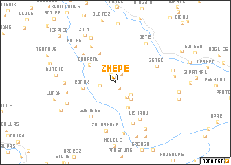 map of Zhepë