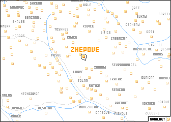 map of Zhepovë