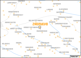 map of Zherdëvo