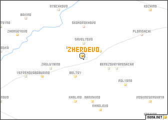 map of Zherdëvo