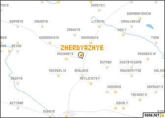 map of Zherdyazhʼye