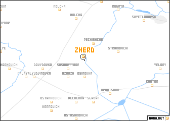 map of Zherdʼ