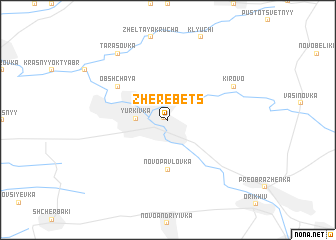 map of Zherebets