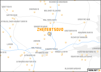 map of Zherebtsovo