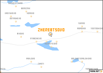 map of Zherebtsovo