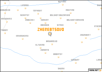 map of Zherebtsovo