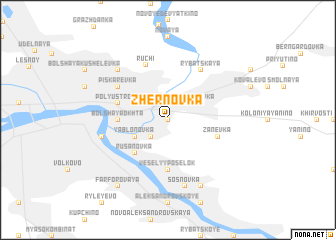 map of Zhërnovka