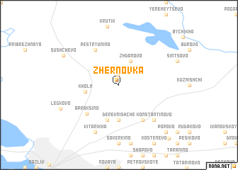 map of Zhërnovka