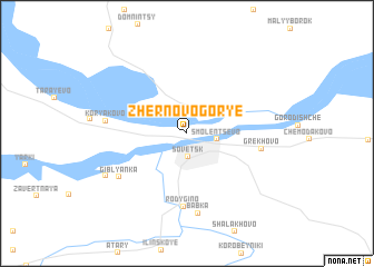 map of Zhernovogor\