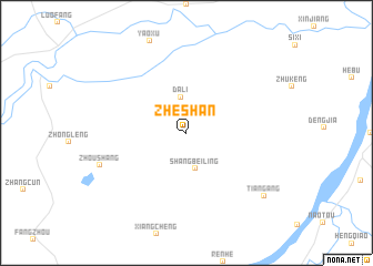 map of Zheshan