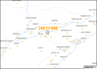 map of Zhetitobe