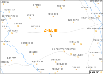 map of Zhevanʼ