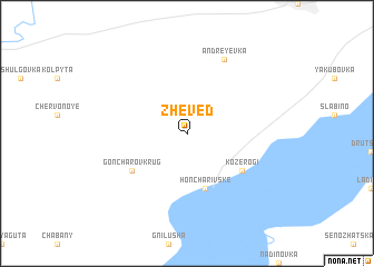 map of Zhevedʼ