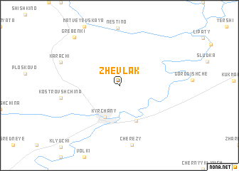 map of Zhevlak