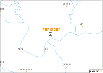 map of Zhexiang