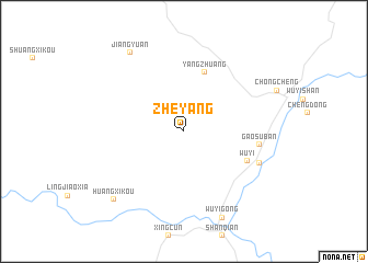 map of Zheyang