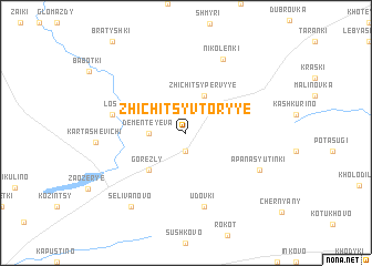 map of Zhichitsy Vtoryye