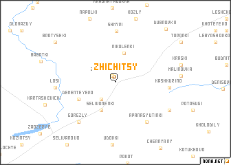 map of Zhichitsy