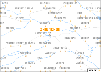 map of Zhidachov