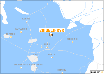 map of Zhideliaryk