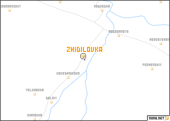 map of Zhidilovka