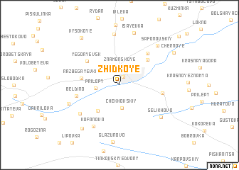 map of Zhidkoye