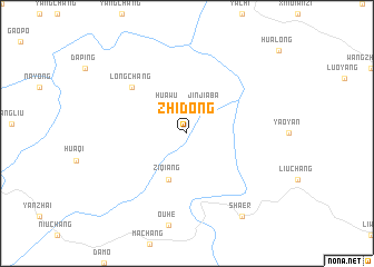 map of Zhidong