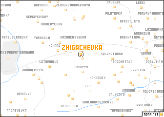 map of Zhigachëvka