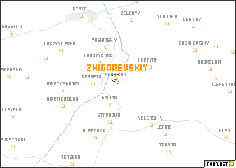 map of Zhigarëvskiy