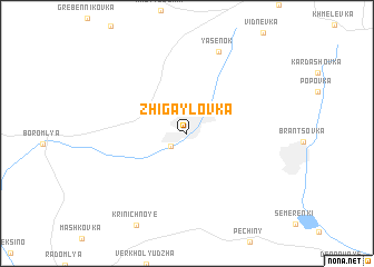 map of Zhigaylovka